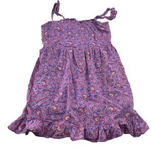 Vineyard Vines Girl’s Ruffle Smocked Dress Katama Tile Violet Sundress Large